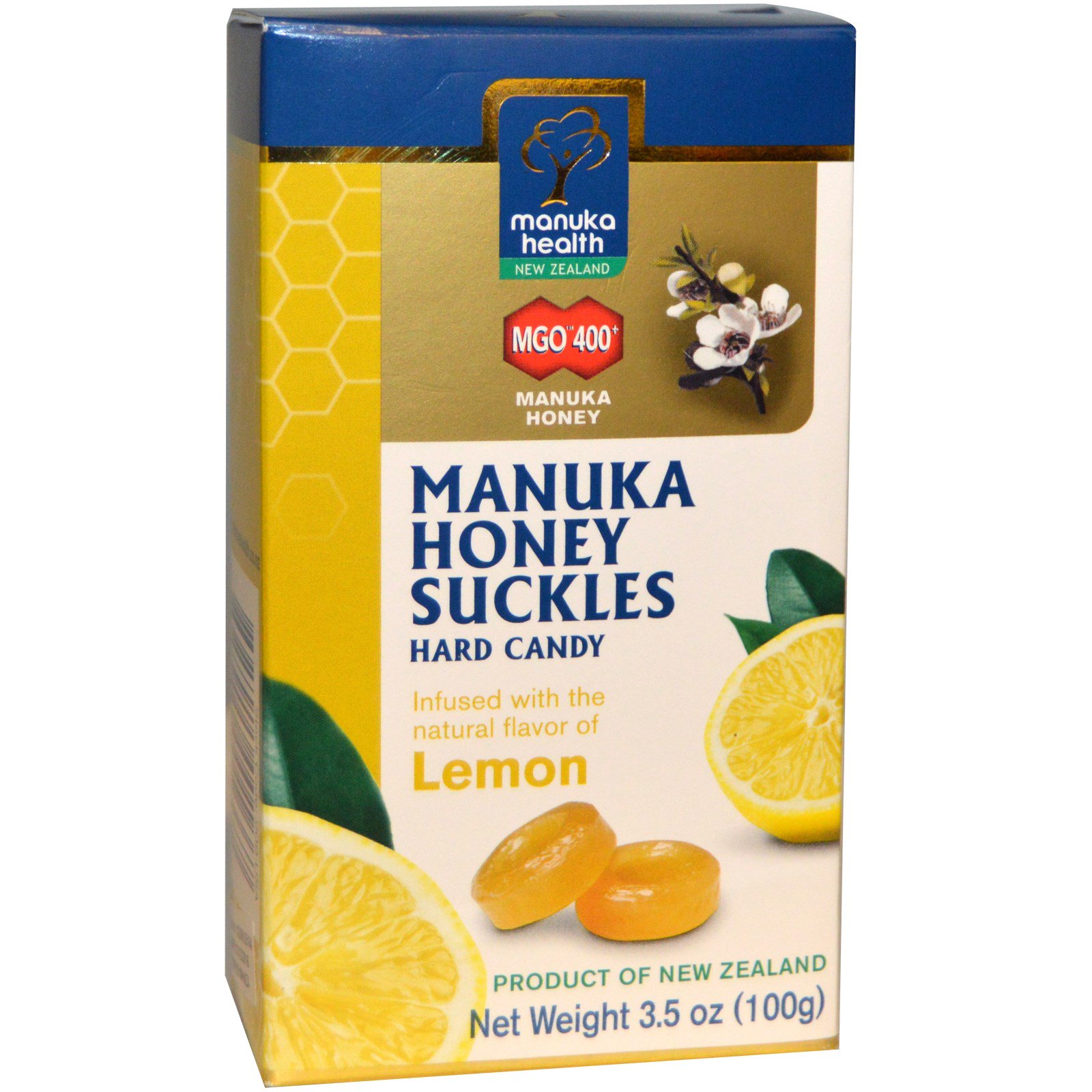 MANUKA HEALTH MGO 400 LEMON CANDY 15'S