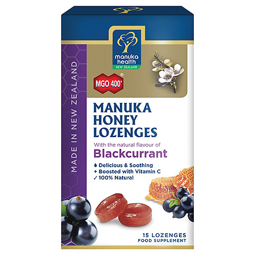 MANUKA HEALTH MGO 400 BLACKCURRANT CANDY 15'S